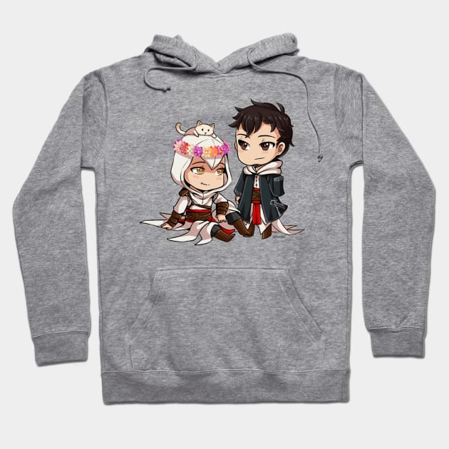 Chibi Altair and Malik Hoodie by ibahibut